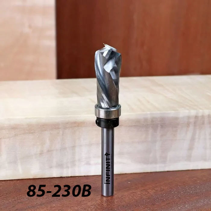 Infinity Tools 2-Pc. Solid Carbide Compression Pattern Cutting Router Bit Set