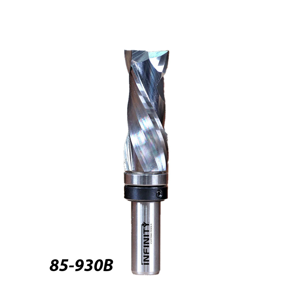 Infinity Tools 2-Pc. Solid Carbide Compression Pattern Cutting Router Bit Set